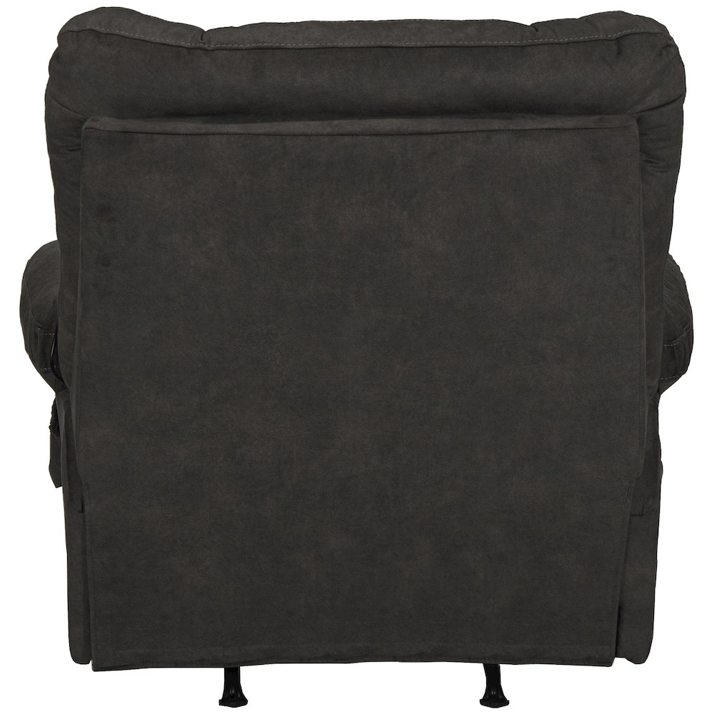 Manfred Rocker Recliner w/Heat & Massage in Ebony color. Picture 3