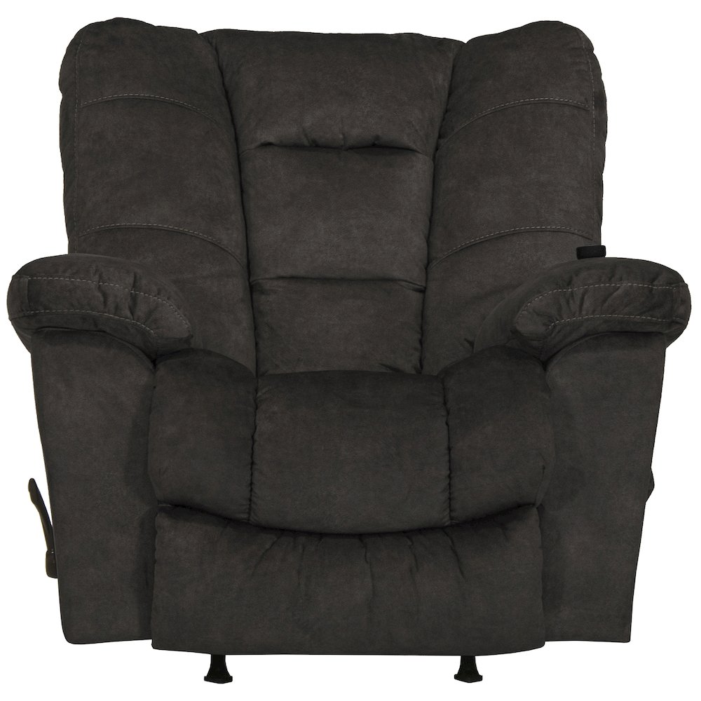 Manfred Rocker Recliner w/Heat & Massage in Ebony color. Picture 4