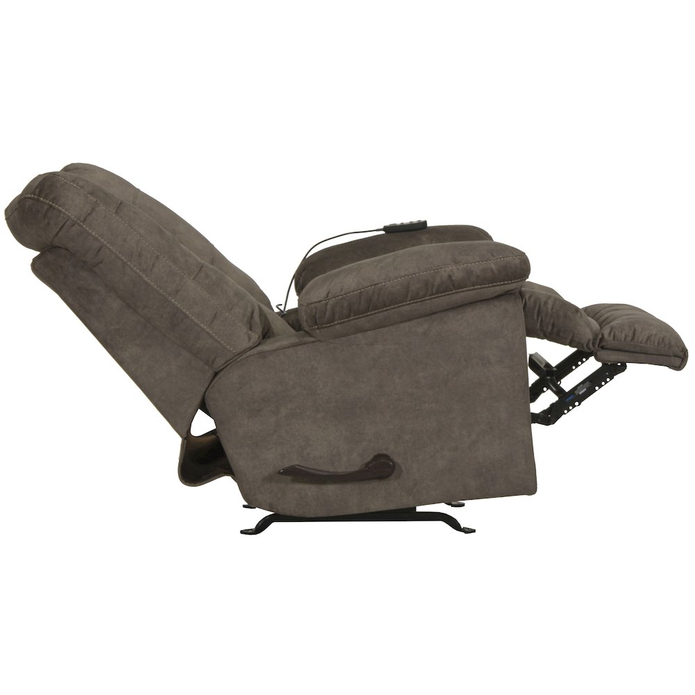 Manfred Rocker Recliner w/Heat & Massage in Buckskin color. Picture 7