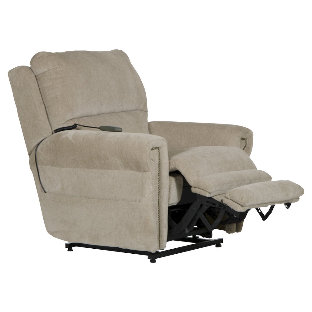 Warner Power Lay Flat Lift Recliner with Power Adjustable Headrest. Picture 3