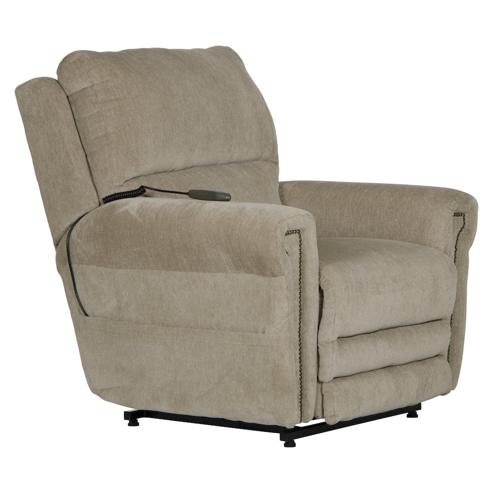 Warner Power Lay Flat Lift Recliner with Power Adjustable Headrest. Picture 1