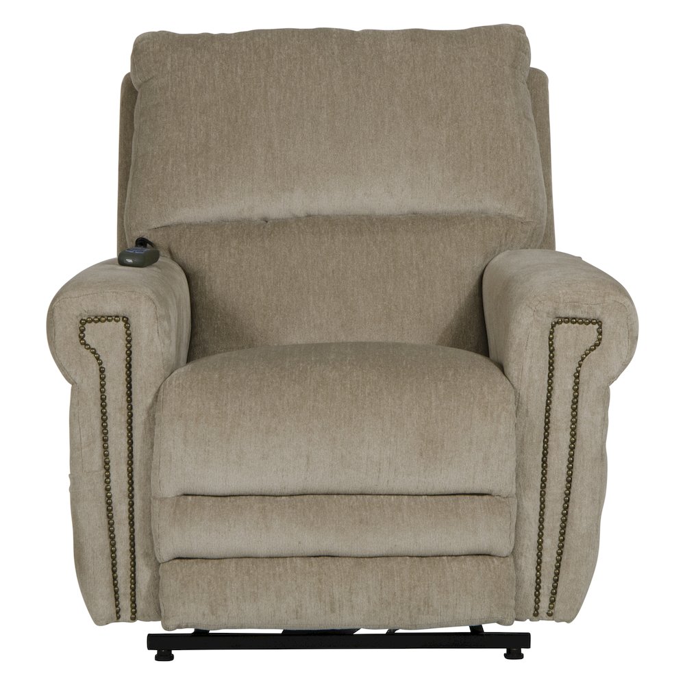 Warner Power Lay Flat Lift Recliner with Power Adjustable Headrest. Picture 4