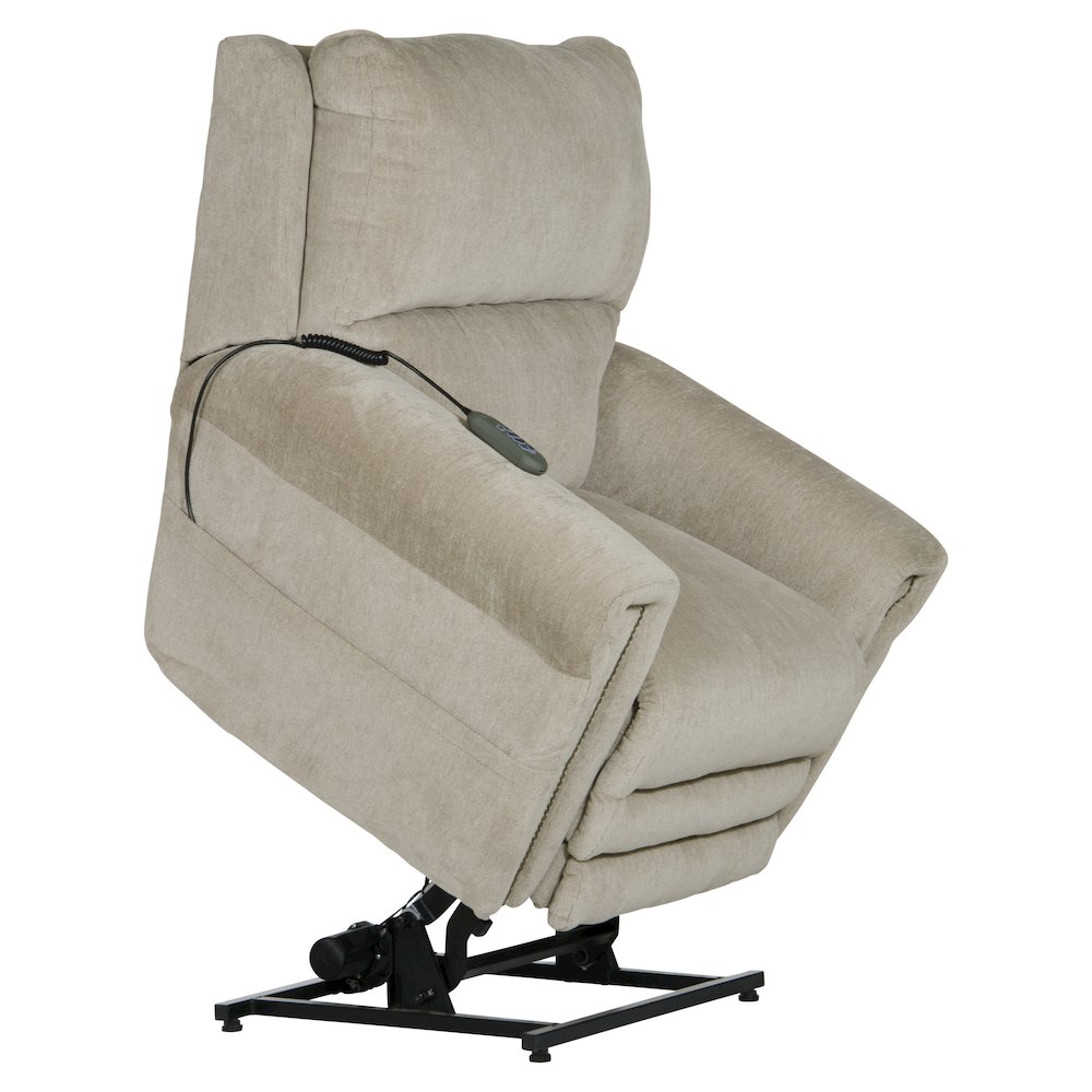 Warner Power Lay Flat Lift Recliner with Power Adjustable Headrest. Picture 2