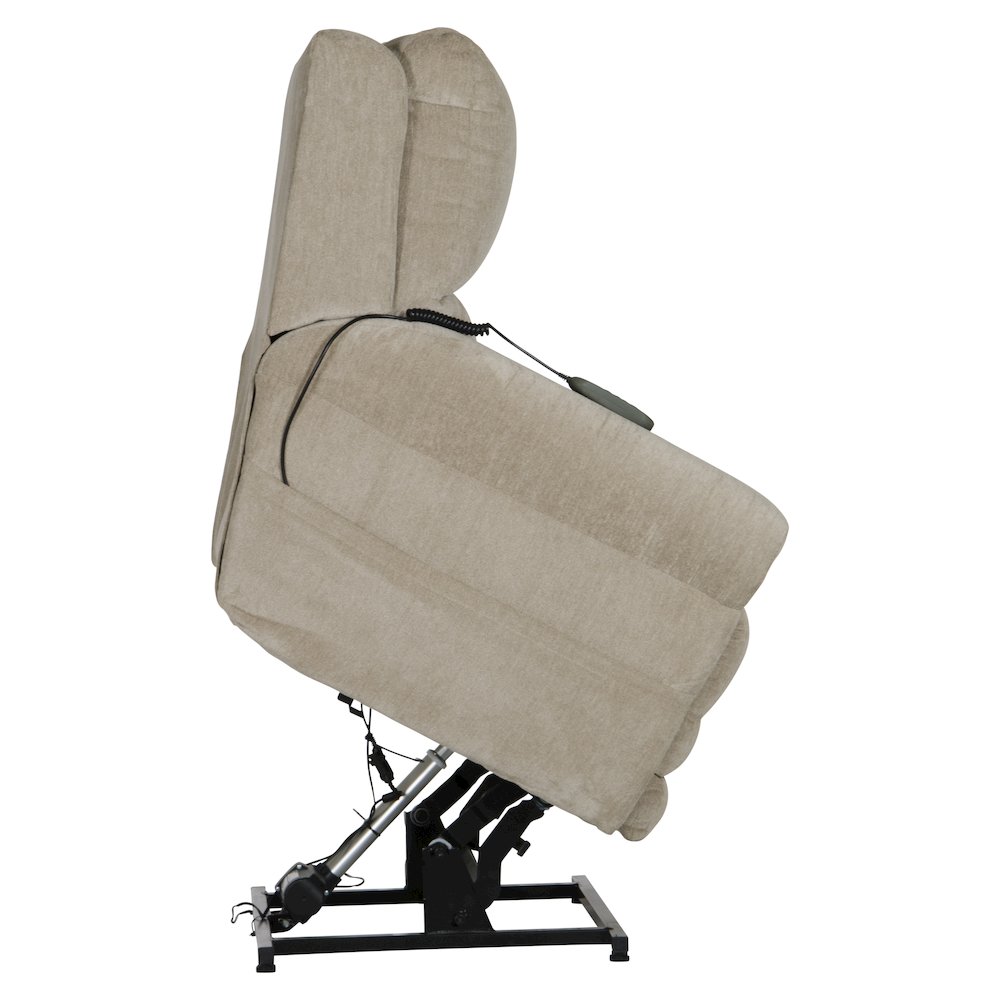 Warner Power Lay Flat Lift Recliner with Power Adjustable Headrest. Picture 5