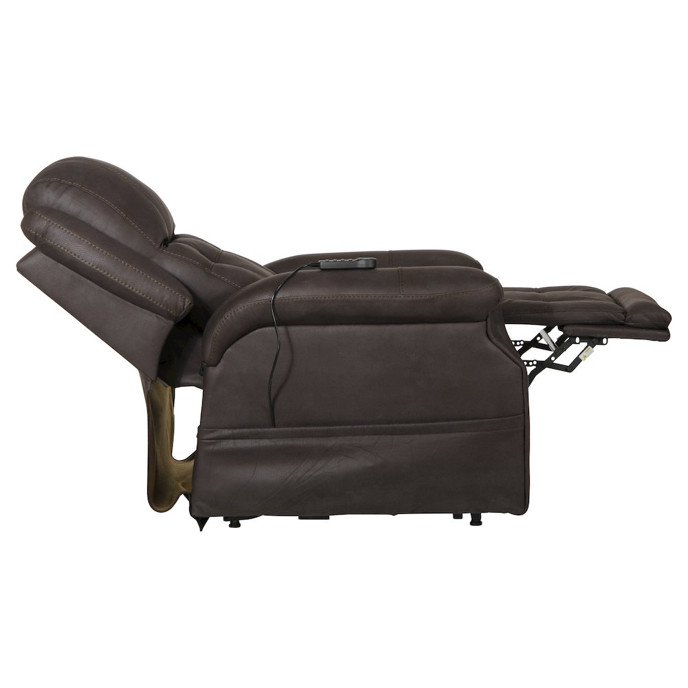 Haywood Power Lift Assist Lay Flat Recliner with Power Adjustable Headrest. Picture 9