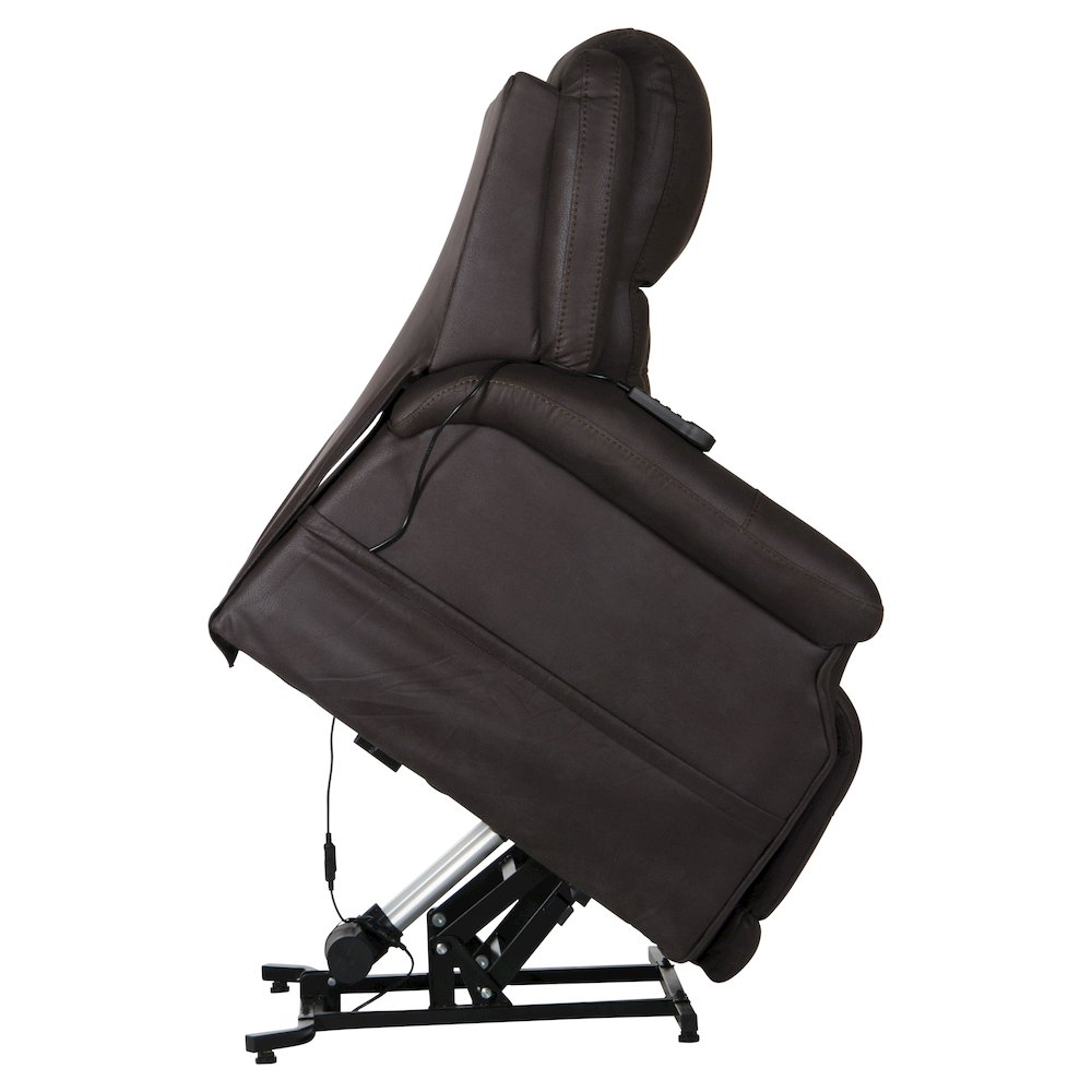 Haywood Power Lift Assist Lay Flat Recliner with Power Adjustable Headrest. Picture 3