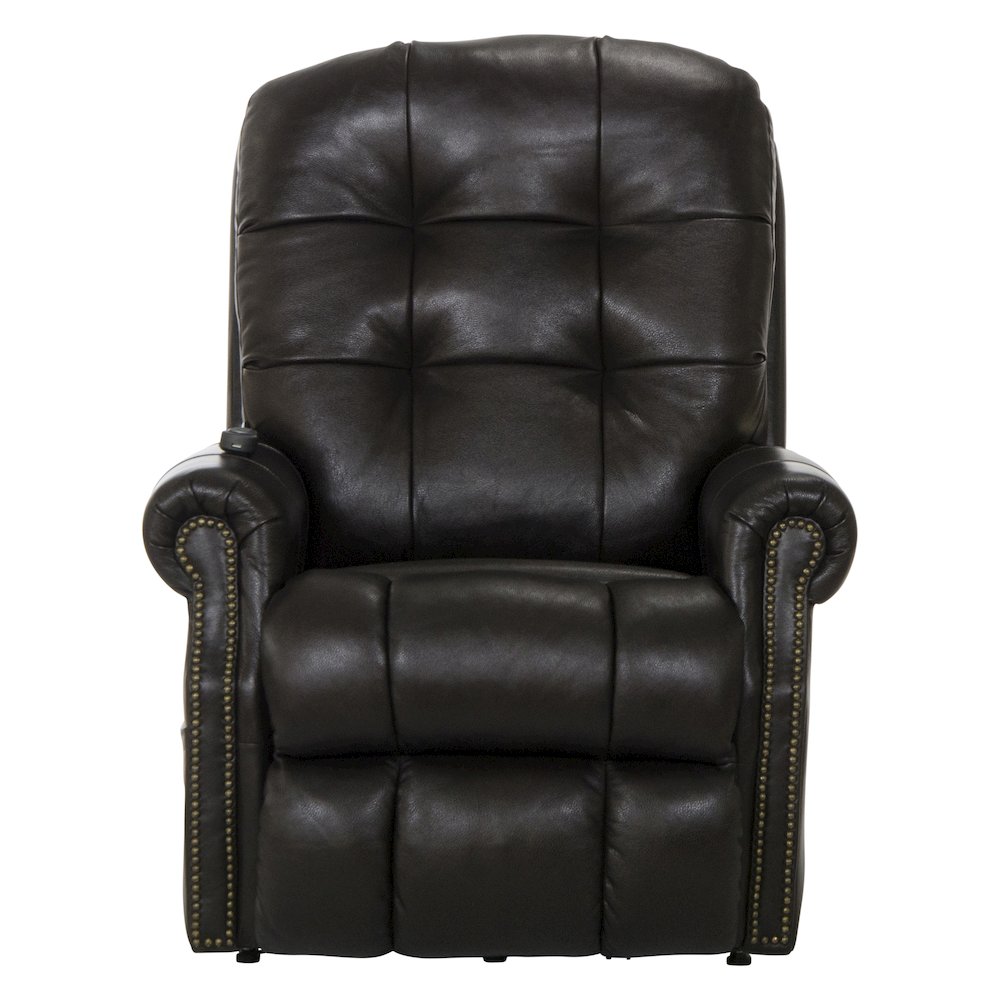Madison Italian Leather Power Lift Lay Flat Recliner with Heat & Massage. Picture 6