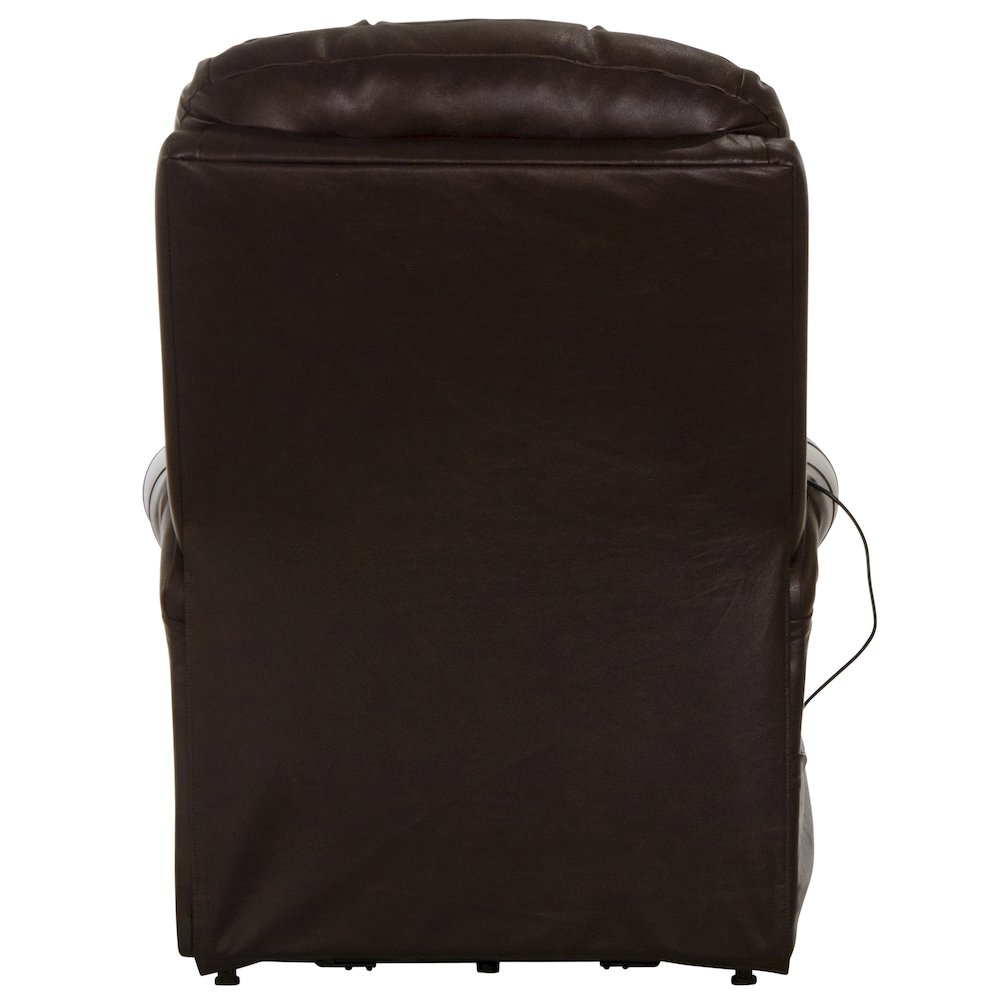 Madison Italian Leather Power Lift Lay Flat Recliner with Heat & Massage. Picture 3