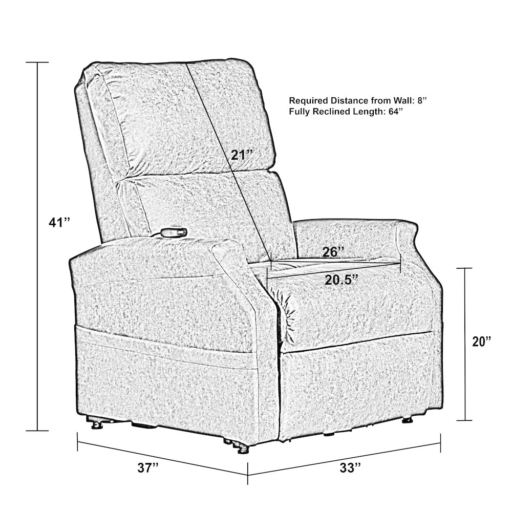 Brett Power Reclining Lift Chair. Picture 12