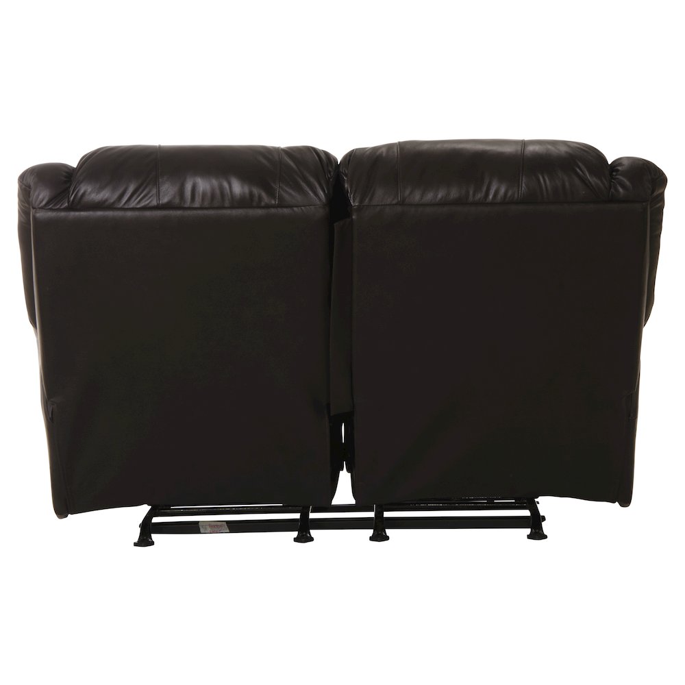 Transformer II Italian Leather Match Rocking Reclining Loveseat. Picture 4