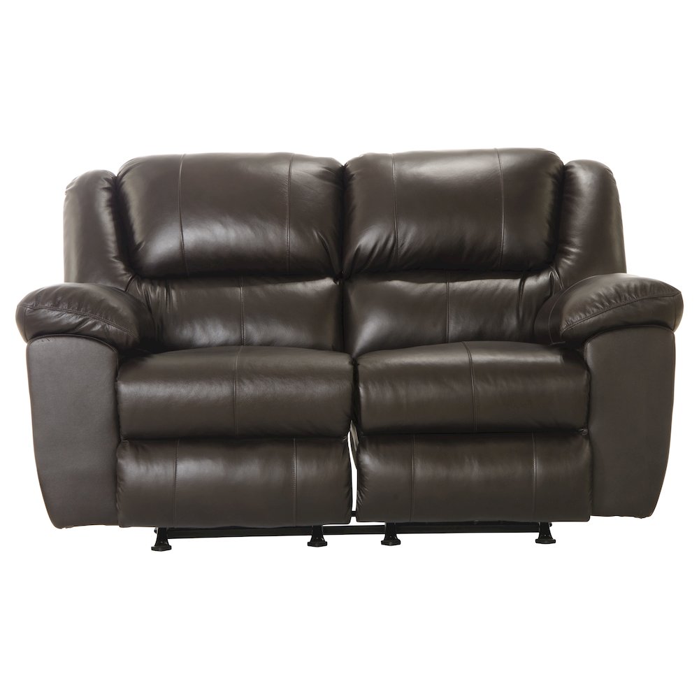 Transformer II Italian Leather Match Rocking Reclining Loveseat. Picture 5