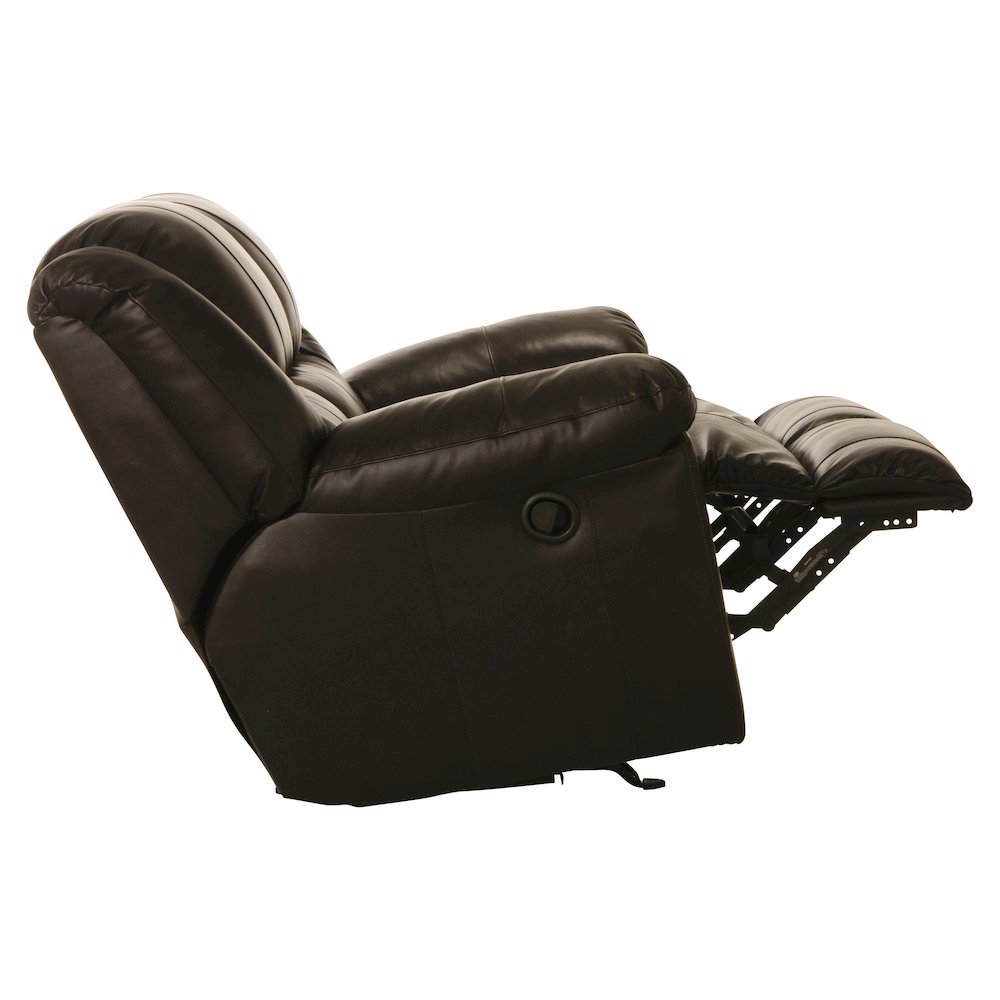 Transformer II Italian Leather Match Rocking Reclining Loveseat. Picture 8