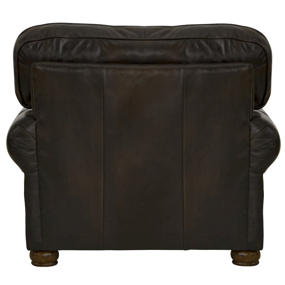 Roberto Italian Top Grain Leather Match Chair. Picture 3