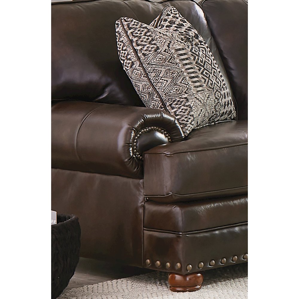 Roberto 94" Top Grain Italian Leather Match Sofa. Picture 4