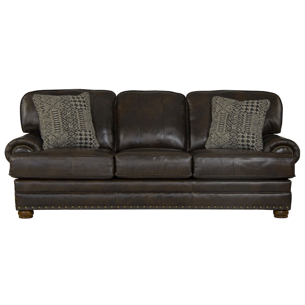 Roberto 94" Top Grain Italian Leather Match Sofa. Picture 5