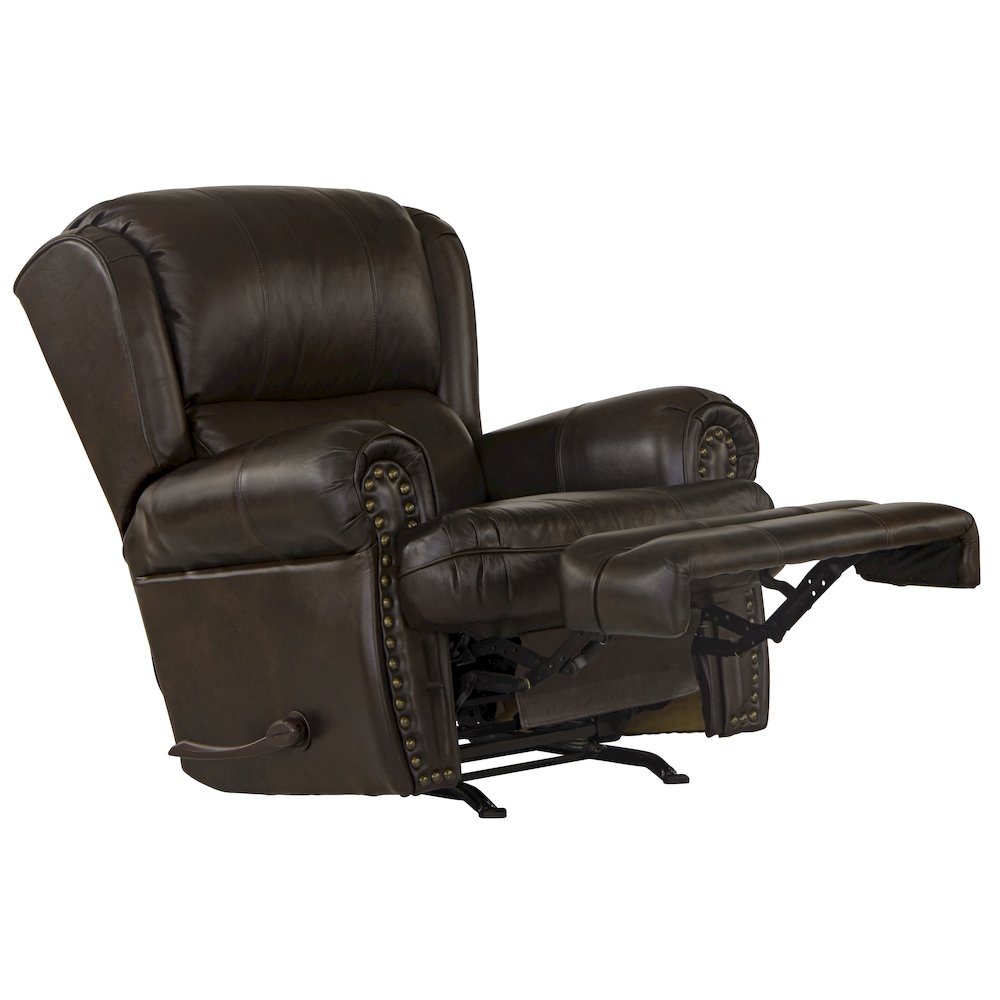 Roberto Italian Leather Match Rocker Recliner. Picture 2