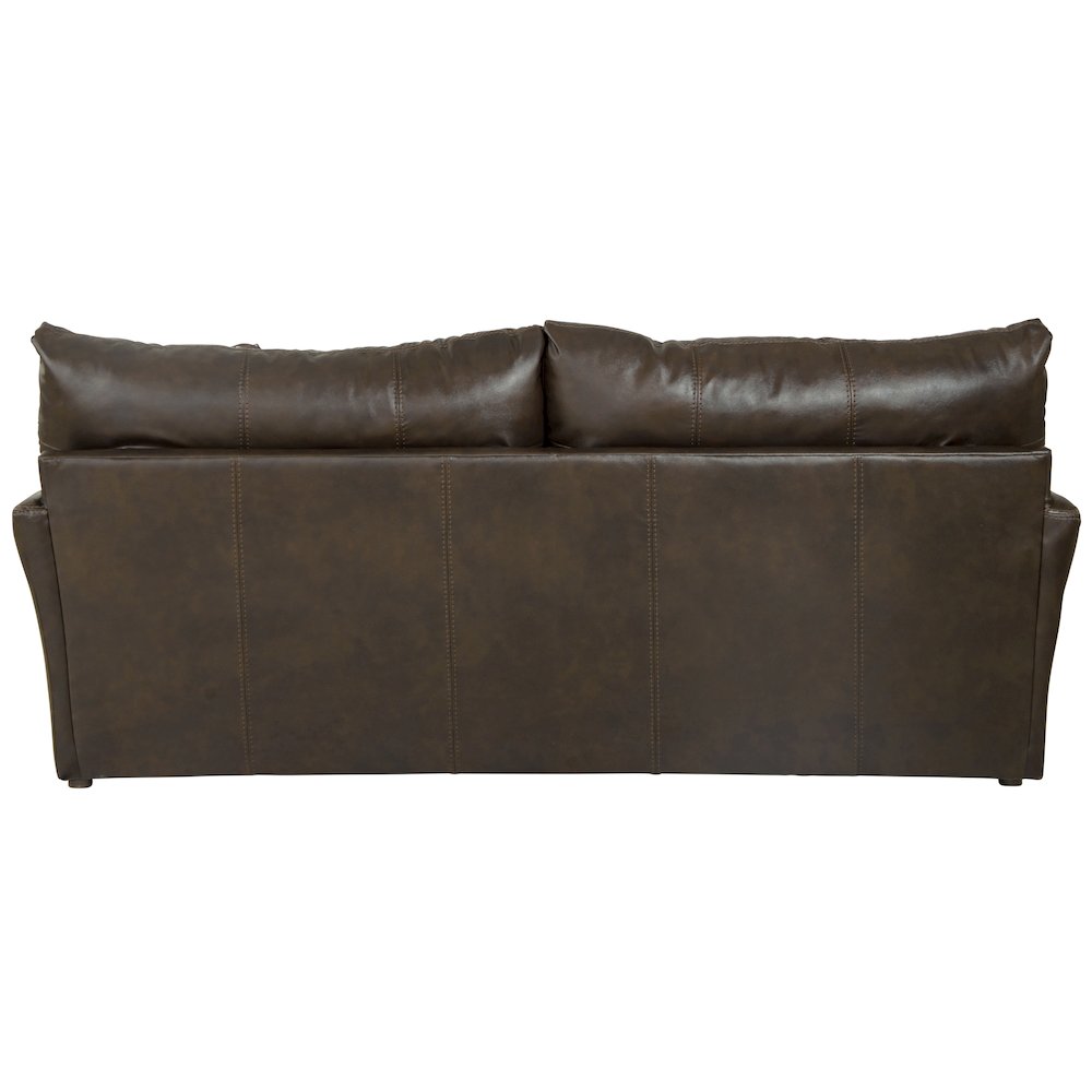Pavia Top Grain Italian Leather Match Sofa with Cuddler Cushions. Picture 2