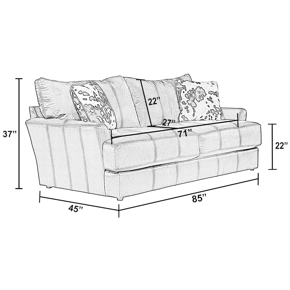 Pavia Top Grain Italian Leather Match Sofa with Cuddler Cushions. Picture 10