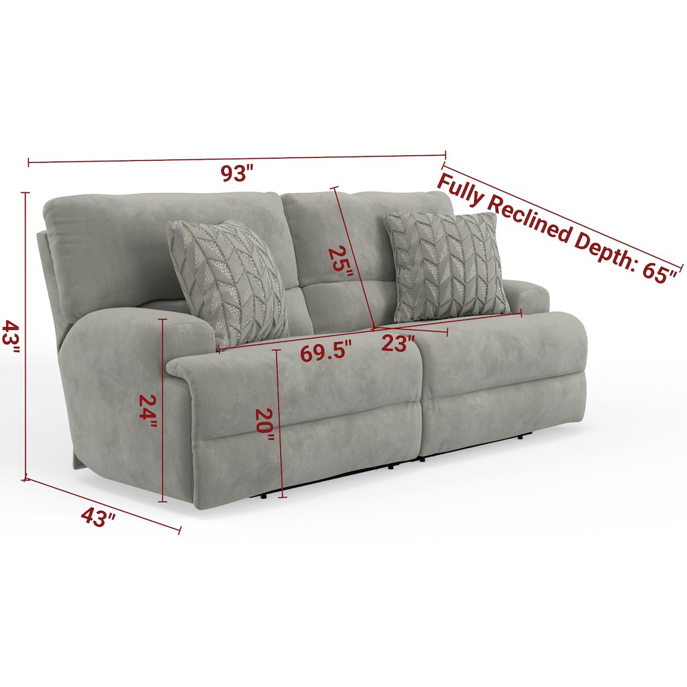 Renaldo Zero Gravity Power Reclining Sofa. Picture 16