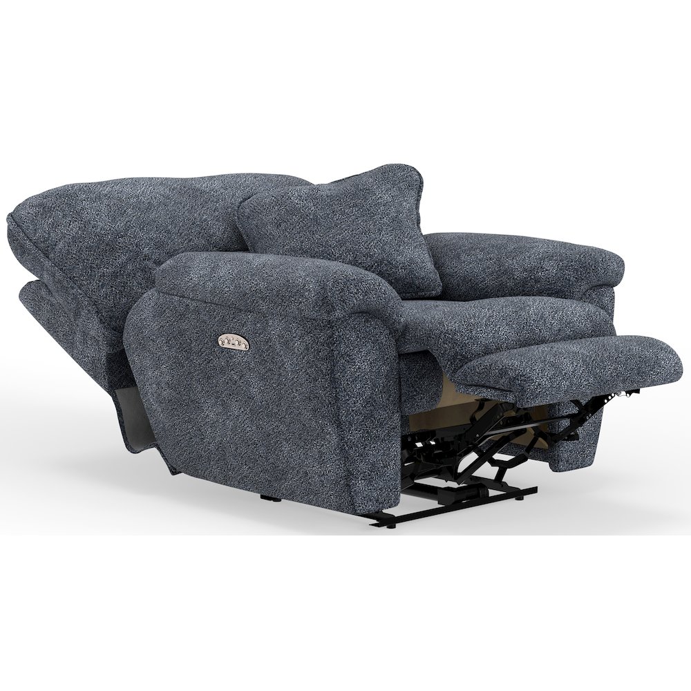 Paxon Deep Seat Power Lay Flat Recliner with Power Adjustable Headrest. Picture 2