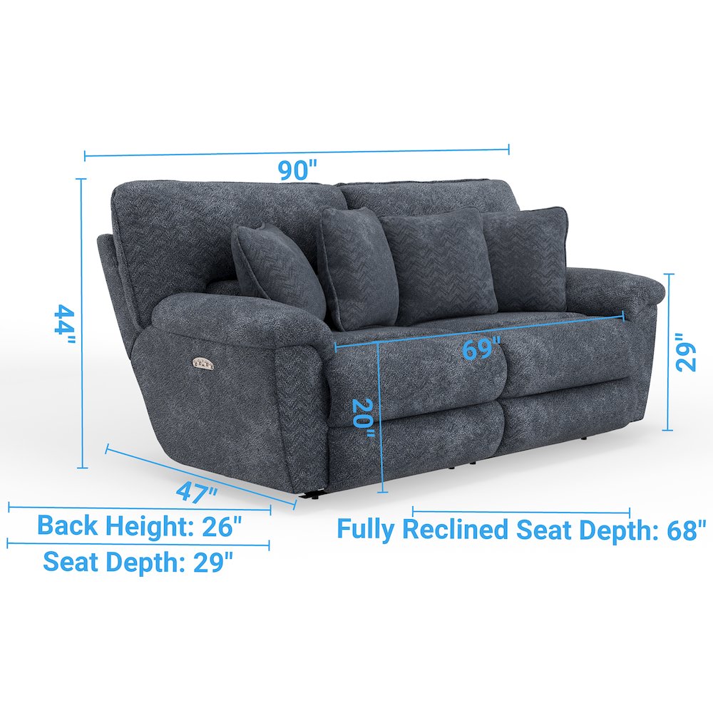 Paxon Deep Seat Power Reclining Sofa with Power Adjustable Headrest. Picture 21