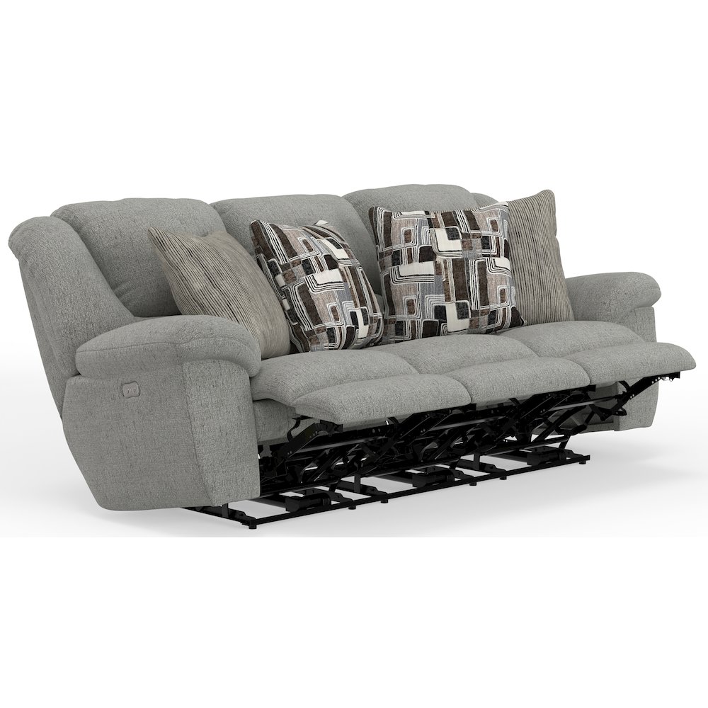 Trifecta Reclining Sofa with 3 Reclining Seats and Drop Down Table. Picture 19