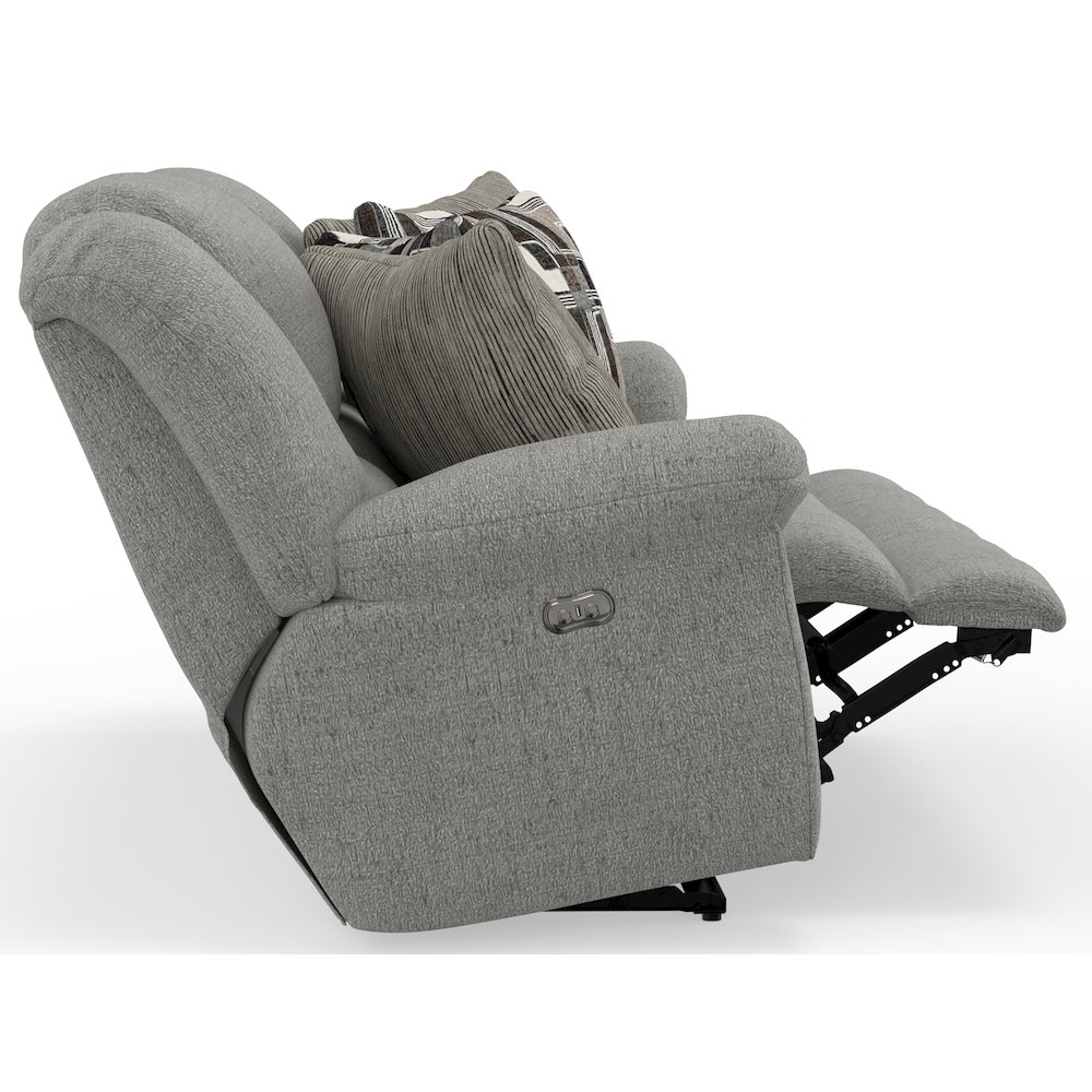 Trifecta Reclining Sofa with 3 Reclining Seats and Drop Down Table. Picture 21