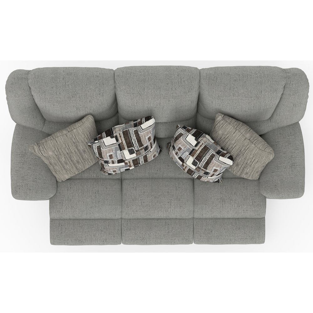 Trifecta Reclining Sofa with 3 Reclining Seats and Drop Down Table. Picture 23
