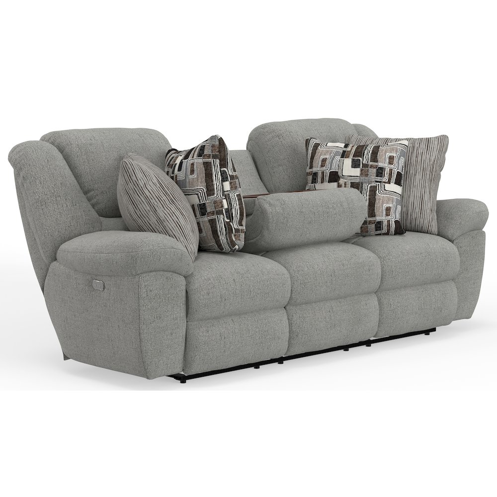 Trifecta Reclining Sofa with 3 Reclining Seats and Drop Down Table. Picture 24