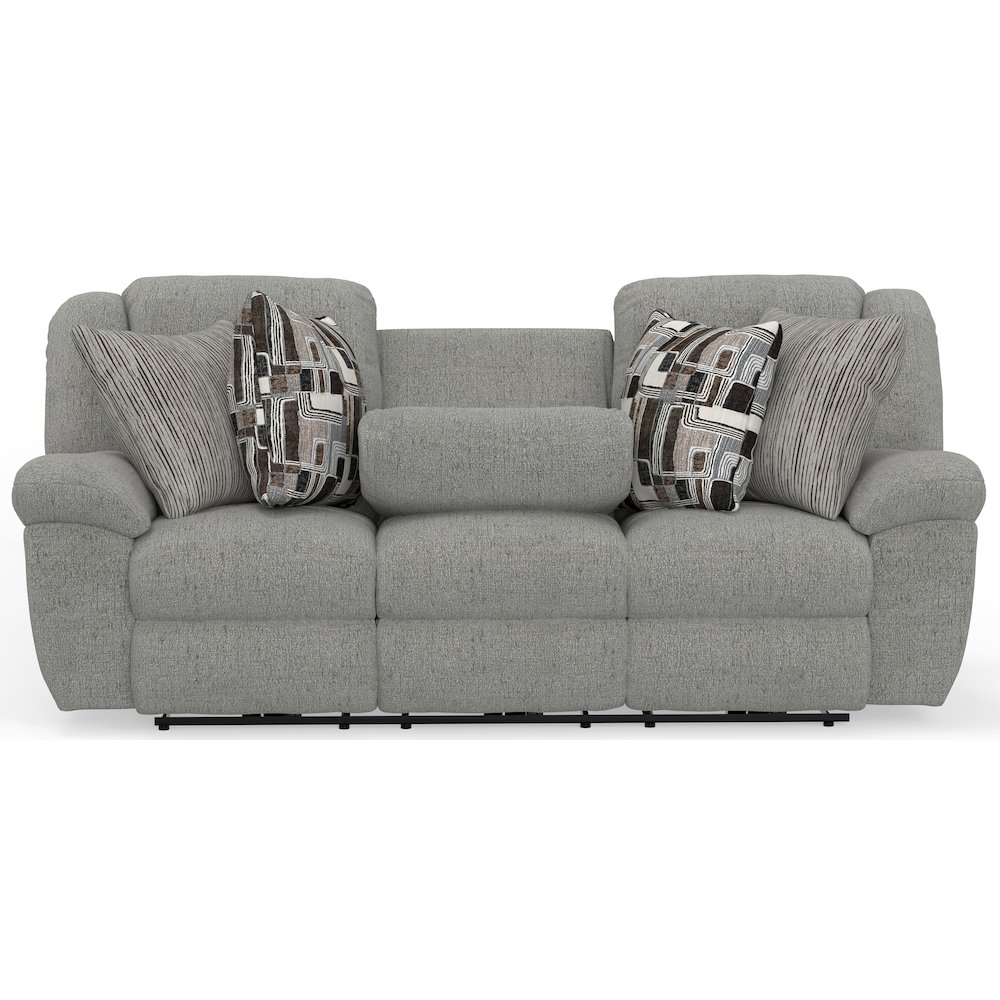 Trifecta Reclining Sofa with 3 Reclining Seats and Drop Down Table. Picture 25