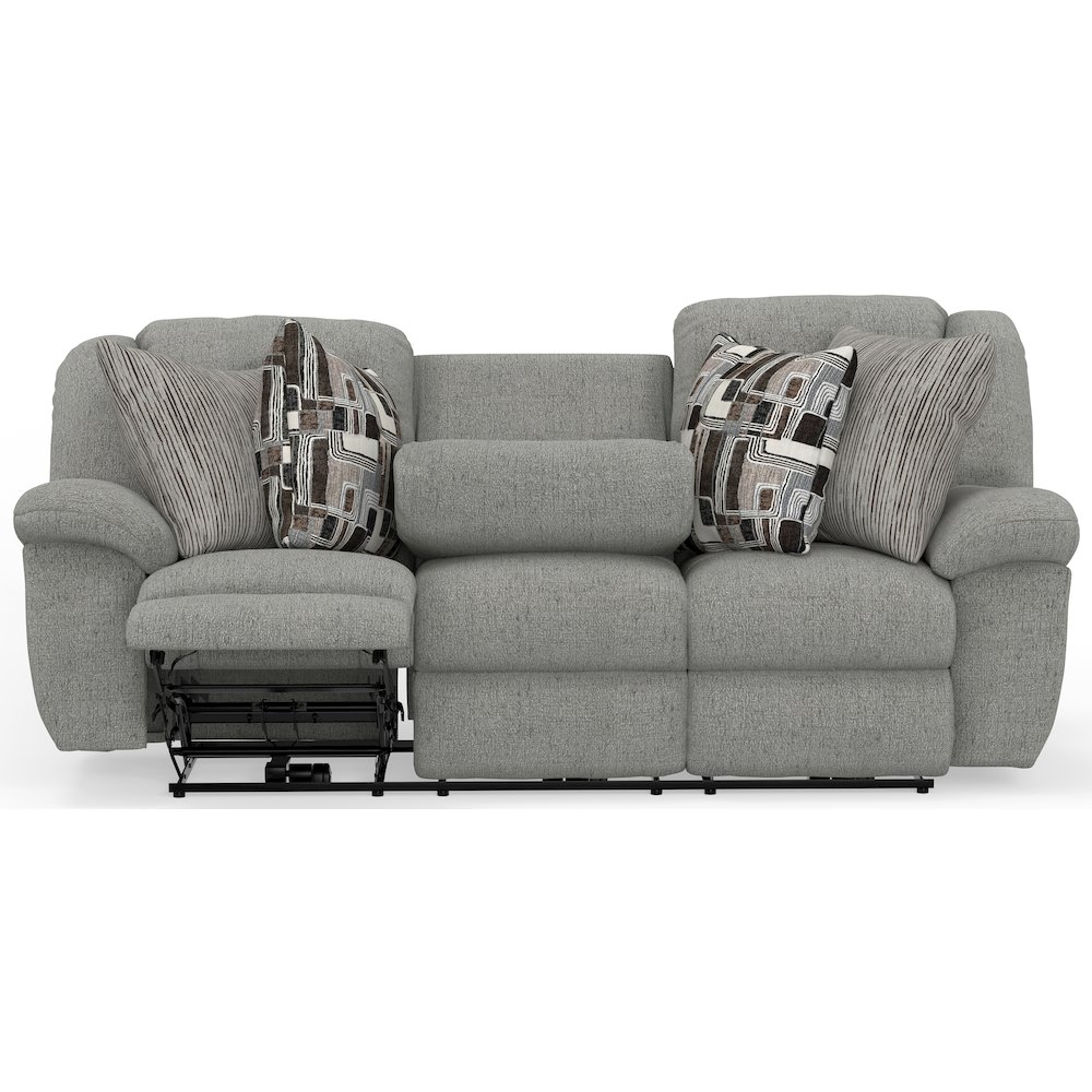 Trifecta Reclining Sofa with 3 Reclining Seats and Drop Down Table. Picture 28