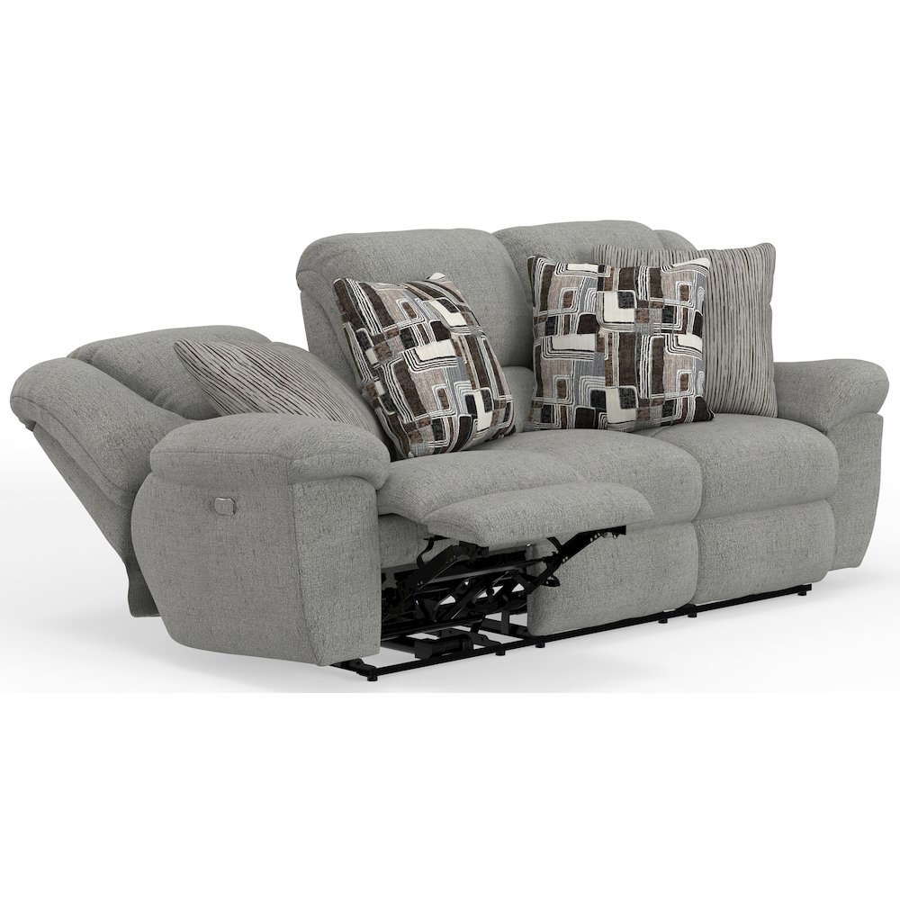 Trifecta Reclining Sofa with 3 Reclining Seats and Drop Down Table. Picture 30
