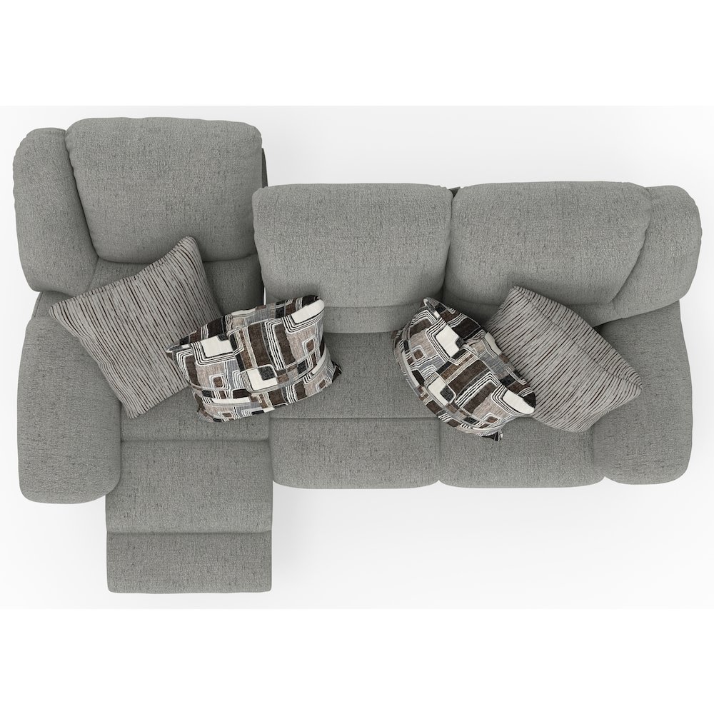 Trifecta Reclining Sofa with 3 Reclining Seats and Drop Down Table. Picture 34