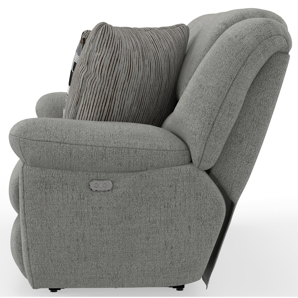 Trifecta Reclining Sofa with 3 Reclining Seats and Drop Down Table. Picture 11