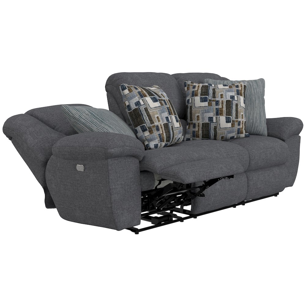 Trifecta Reclining Sofa with 3 Reclining Seats and Drop Down Table. Picture 36