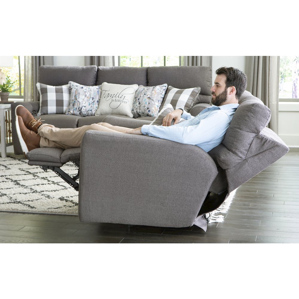 Searsport Power Recliner with Power Adjustable Headrest. Picture 7