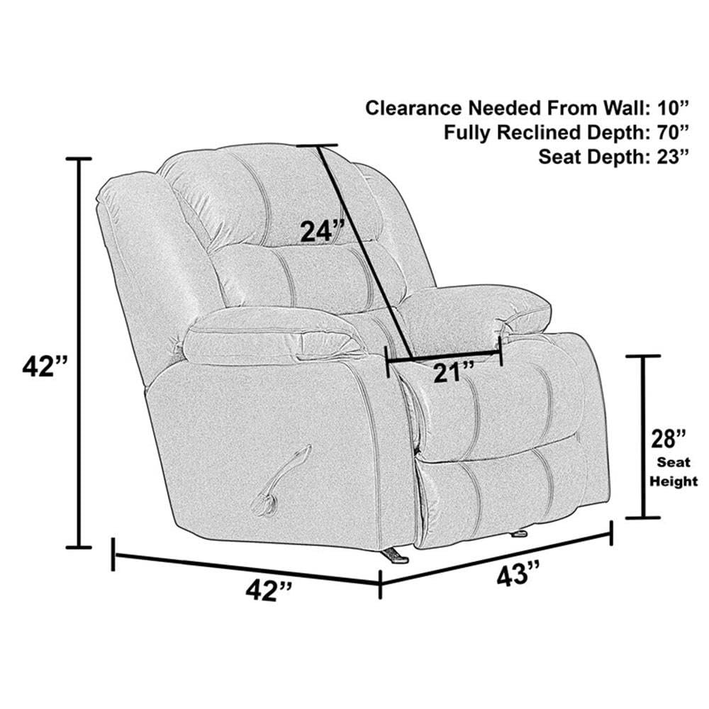 Beckley Rocker Recliner with Dual Cupholders. Picture 2