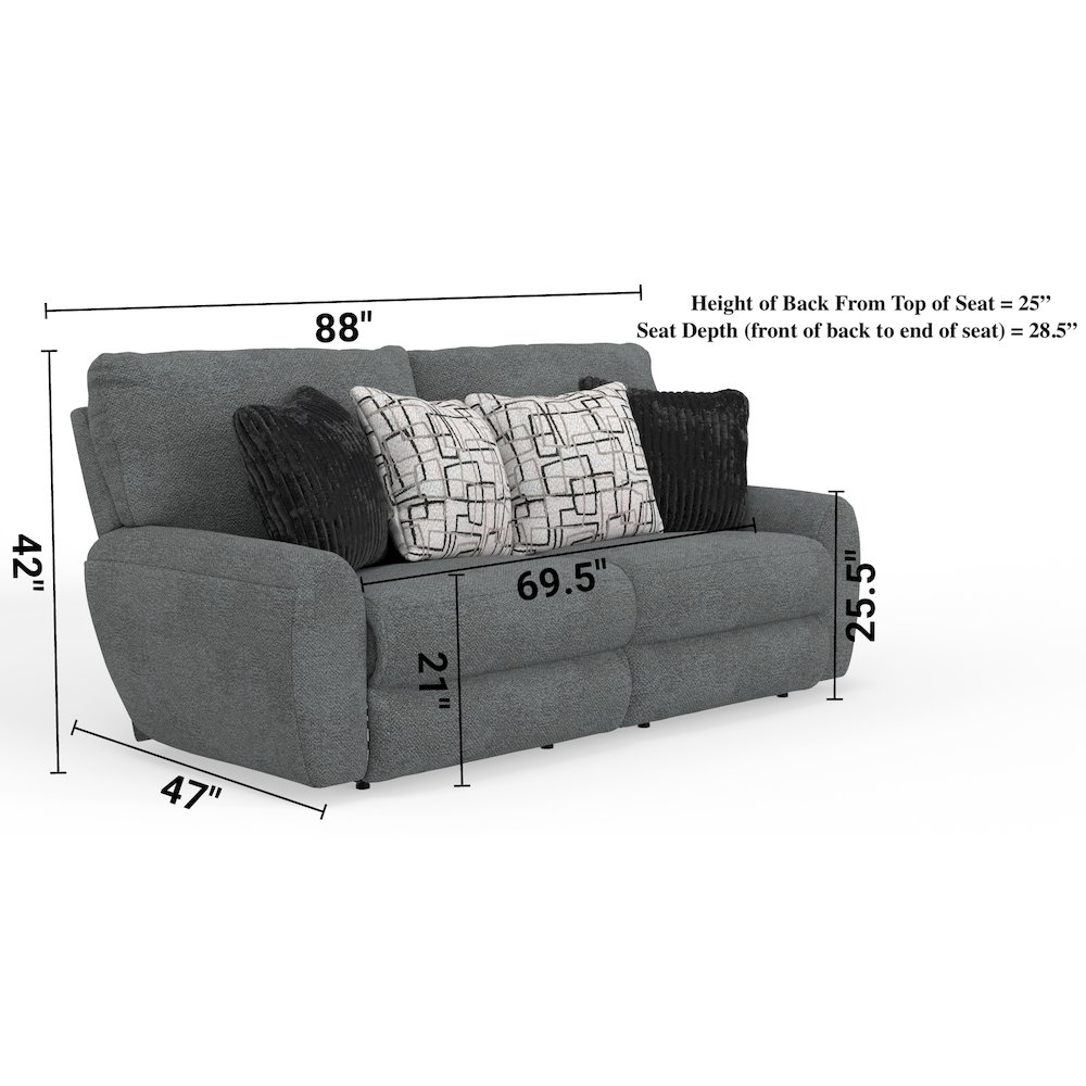 Maxwell Deep Seat Power Reclining Sofa. Picture 17