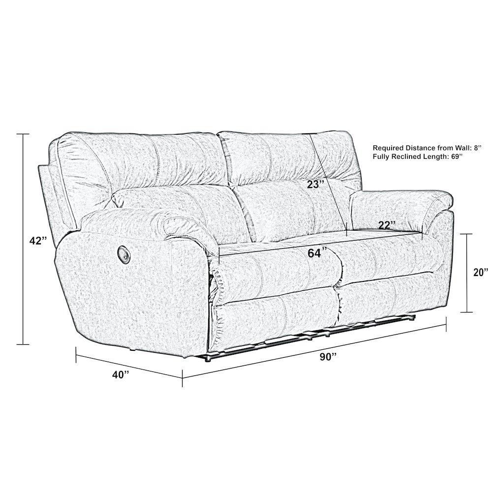 Hollins Power Reclining Sofa. Picture 9