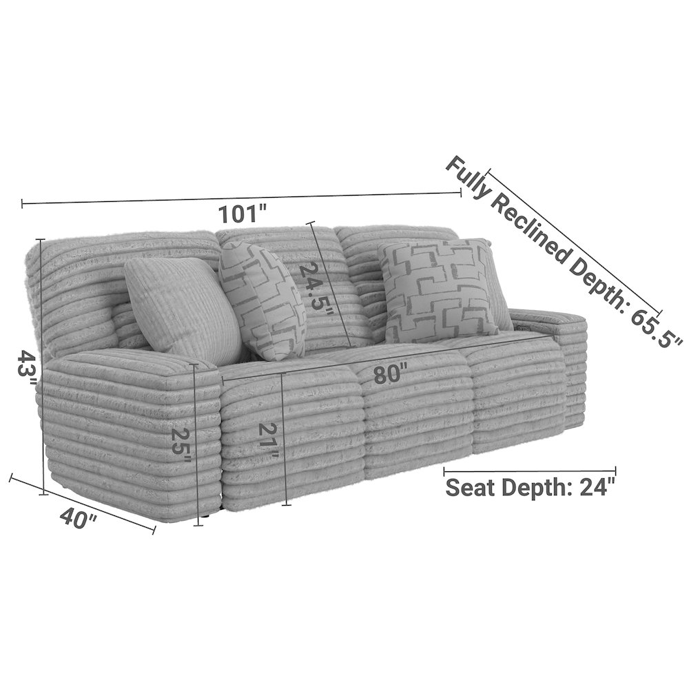 Lynx Power Reclining Sofa with Zero Gravity. Picture 14