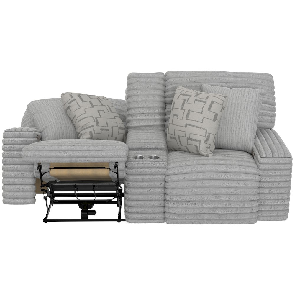 Lynx Power Reclining Console Loveseat with Zero Gravity. Picture 13