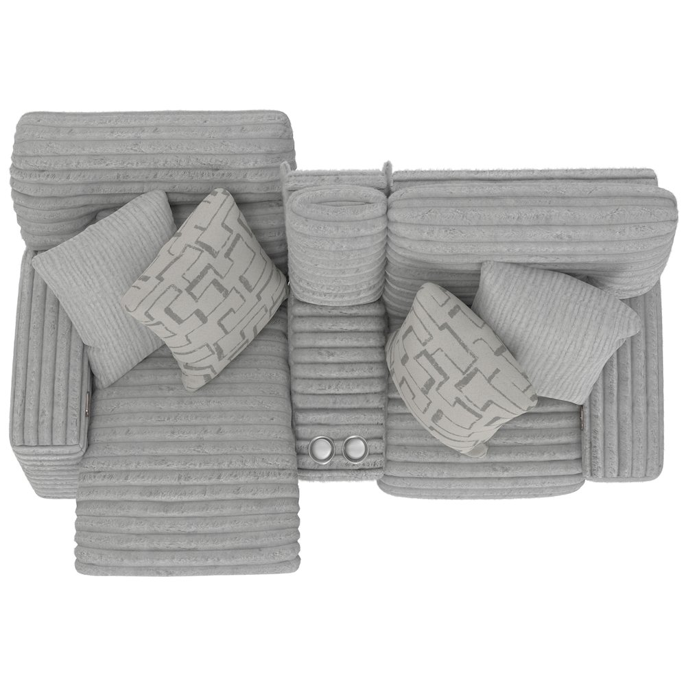 Lynx Power Reclining Console Loveseat with Zero Gravity. Picture 19