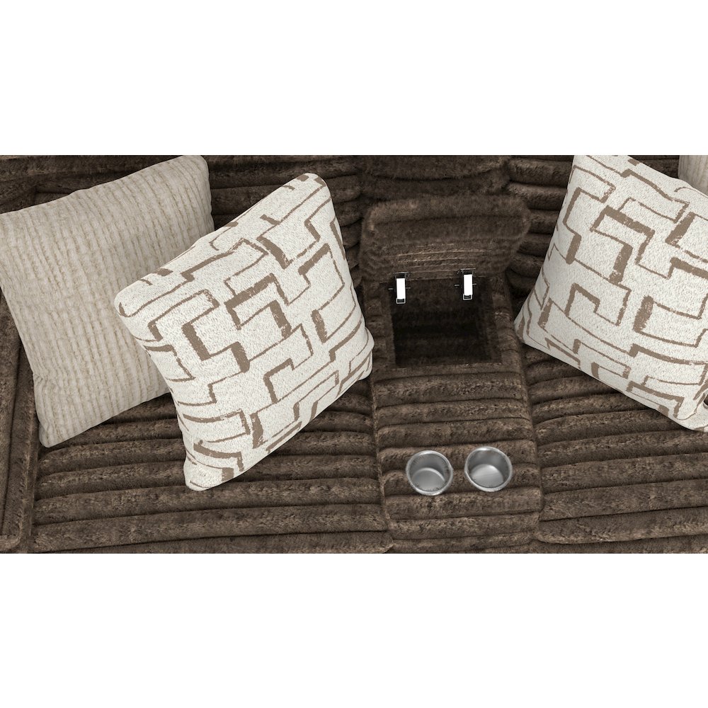 Lynx Power Reclining Console Loveseat with Zero Gravity. Picture 4
