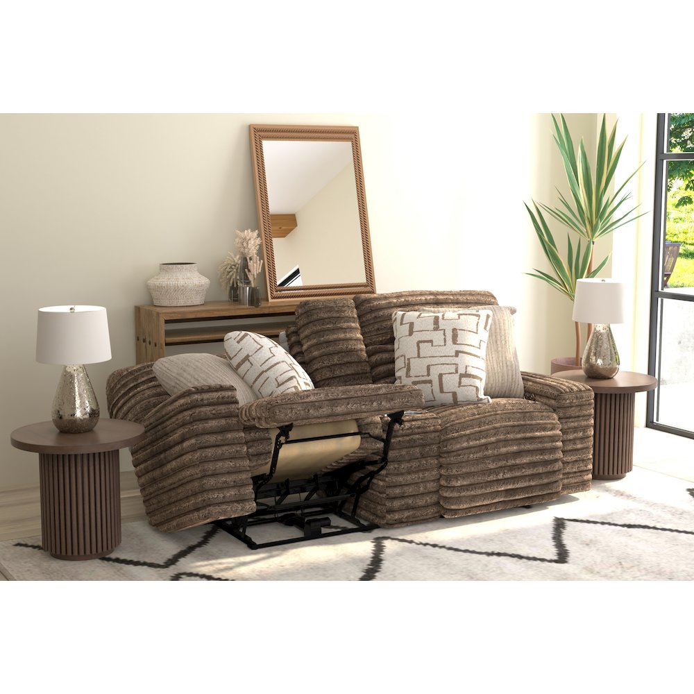 Lynx Power Reclining Console Loveseat with Zero Gravity. Picture 22