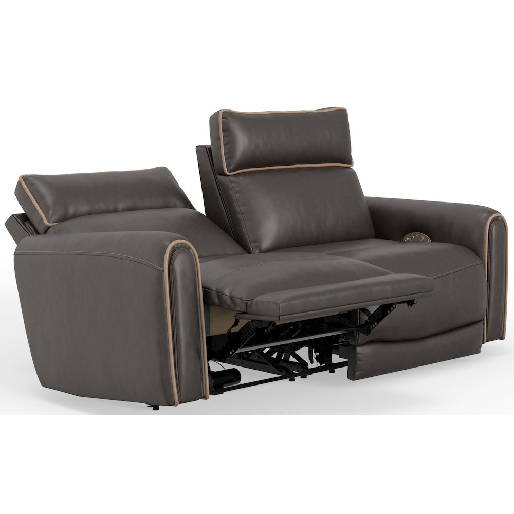 Nico Power Reclining Sofa with Power Adjustable Headrest. Picture 2