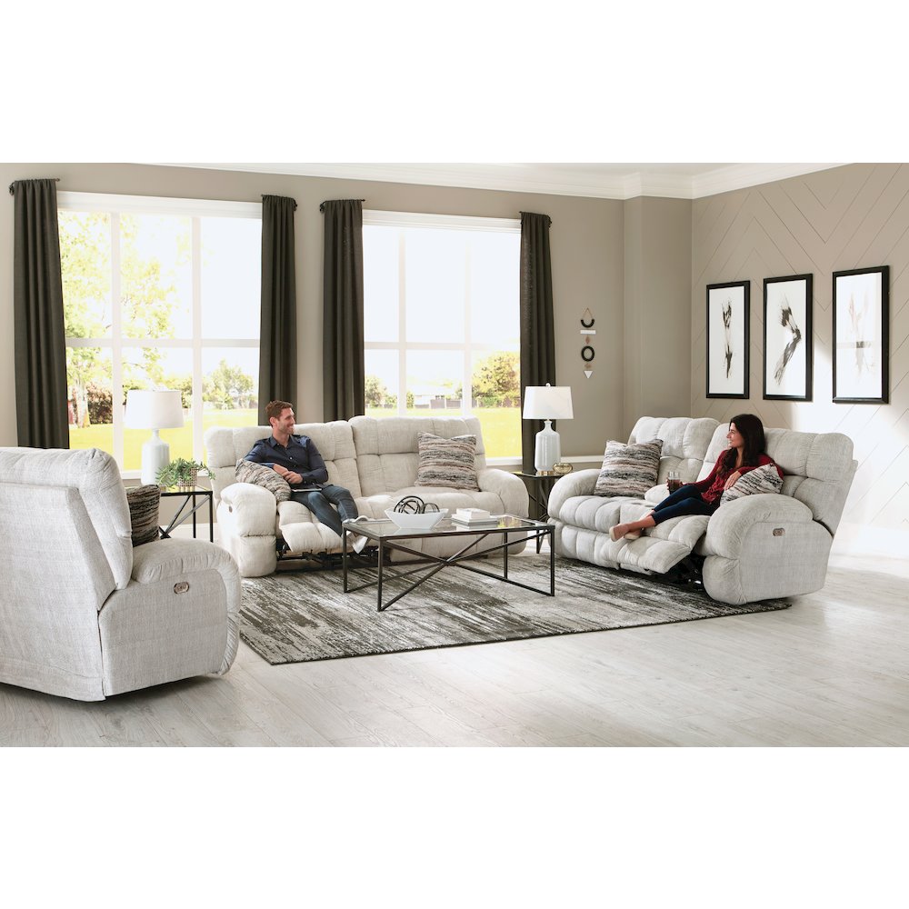 Ashland Lay Flat Reclining Console Loveseat. Picture 6