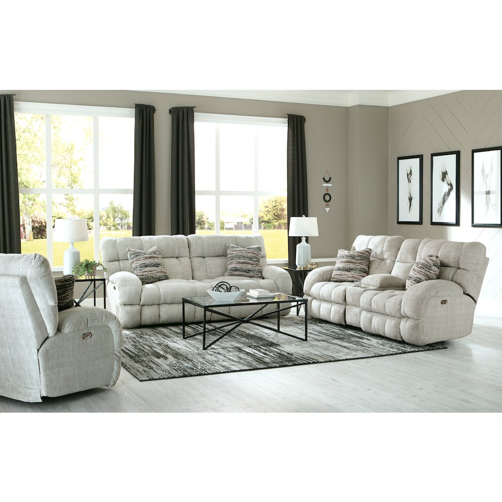 Ashland Lay Flat Reclining Console Loveseat. Picture 8