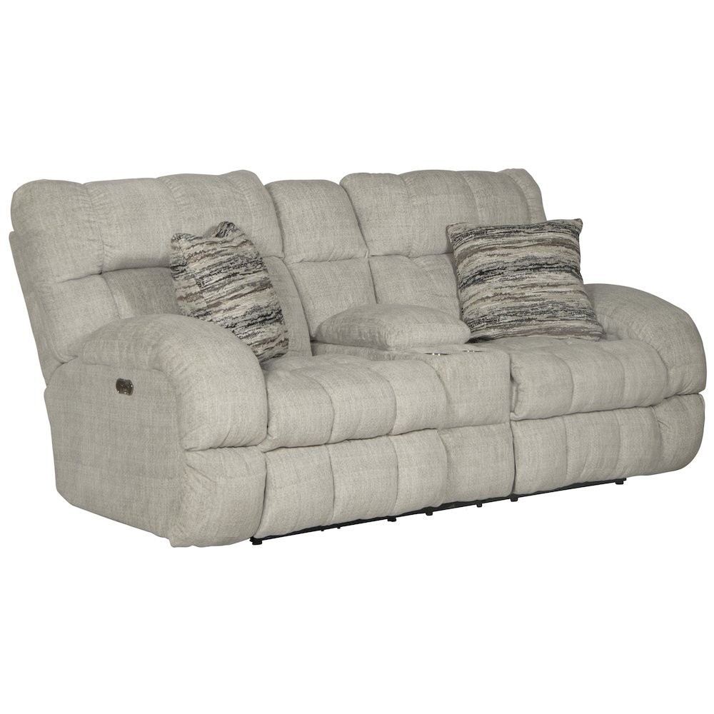 Ashland Lay Flat Reclining Console Loveseat. Picture 1