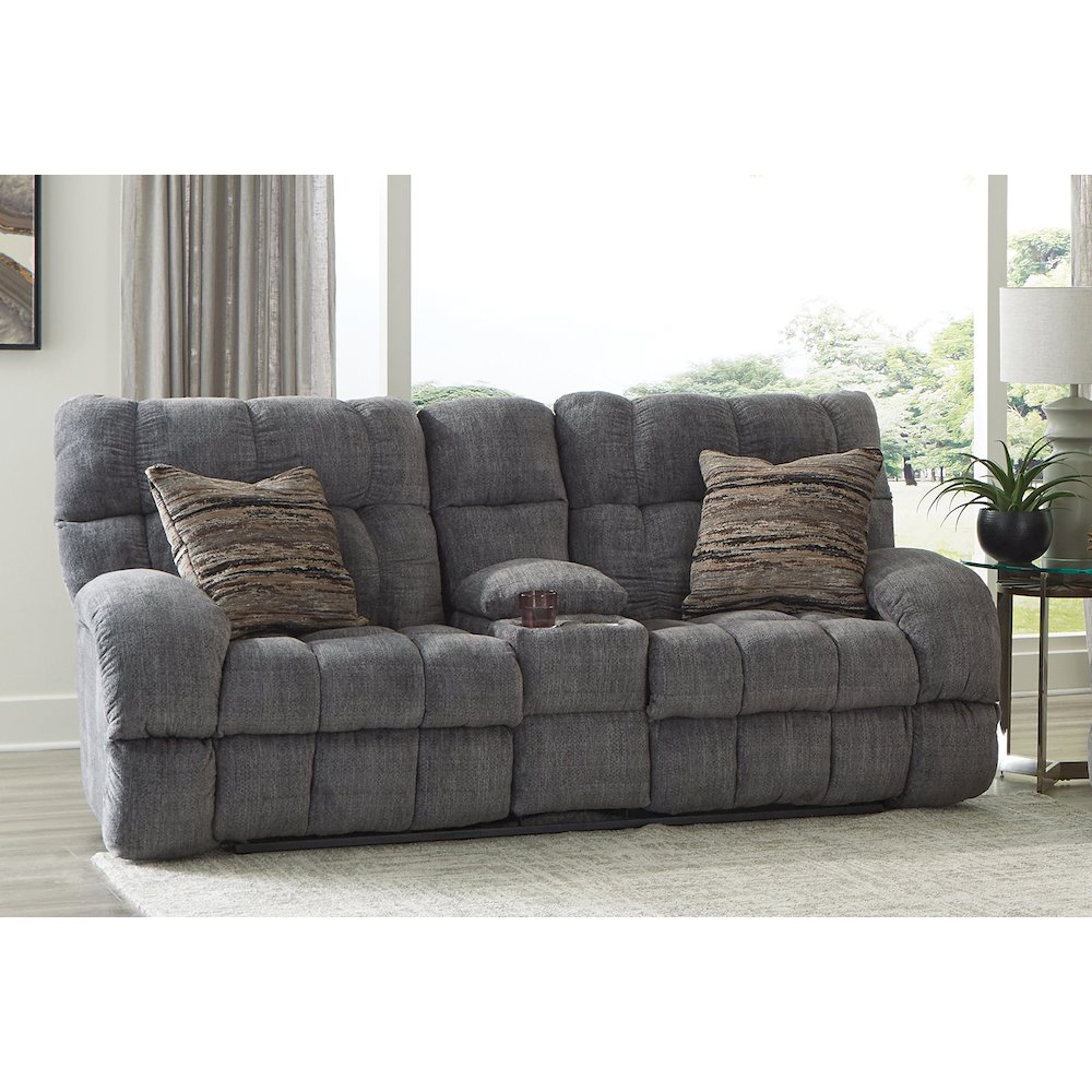 Ashland Lay Flat Reclining Console Loveseat. Picture 15