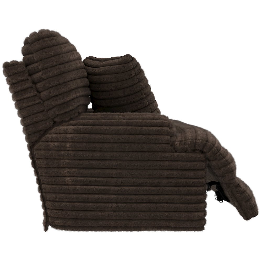 Oversized Deep Seat Power Recliner with Power Adjustable Headrest (Chocolate). Picture 20